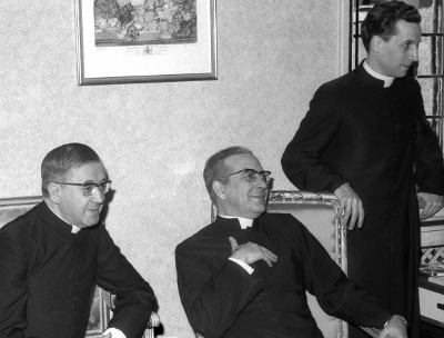 Don Javier fue 'custodio' de san Josemaría desde 1955. La foto es de 1968.