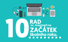 10 rad sv. Josemaríi na začátek školního roku