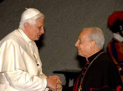 Con Benedicto XVI.