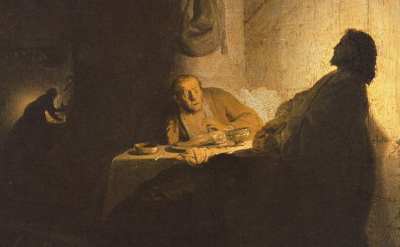 Emaús, de Rembrandt.