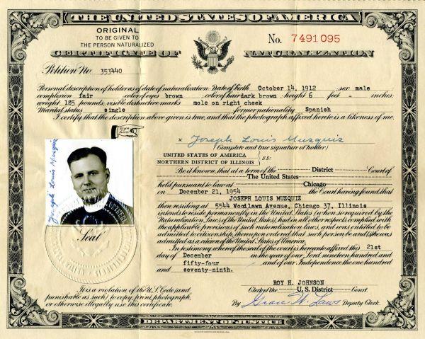 Photos of Father Joseph Muzquiz