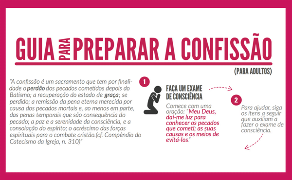 Exame de consciência para a confissão (adultos)