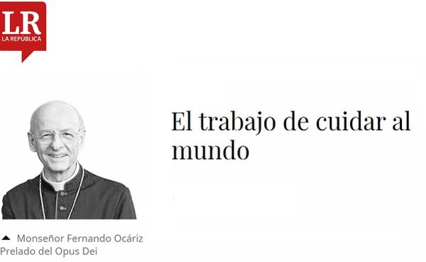 El trabajo de cuidar al mundo