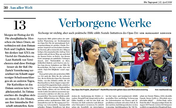 Opus Dei - Soziale Initiativen sind ein Werk der Barmherzigkeit