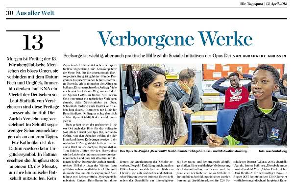 Opus Dei - Soziale Initiativen sind ein Werk der Barmherzigkeit