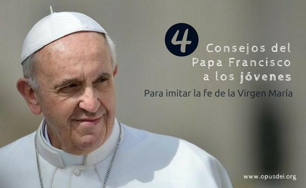 Quatro conselhos do Papa Francisco aos jovens