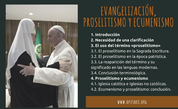 Evangelización, proselitismo y ecumenismo