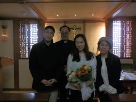 이현민 스텔라 자매의 세례