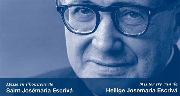 Opus Dei - Missen ter ere van de heilige Josemaría in België