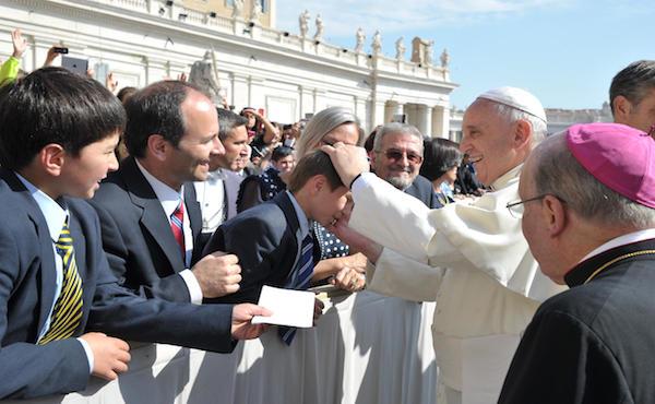 All'udienza generale per ringraziare Papa Francesco