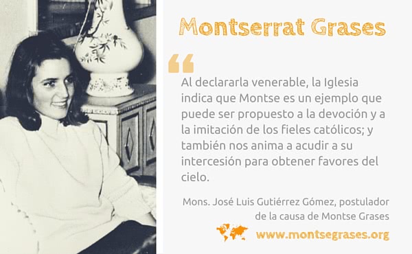 Opus Dei - Montse Grases es declarada venerable