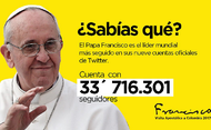 Twitter del Papa en Colombia