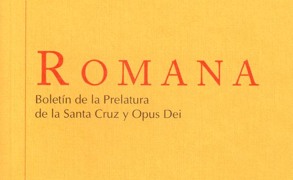 Nº 58 de "Romana", boletín de la Prelatura