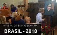 Missas em honra de São Josemaria no Brasil em 2018