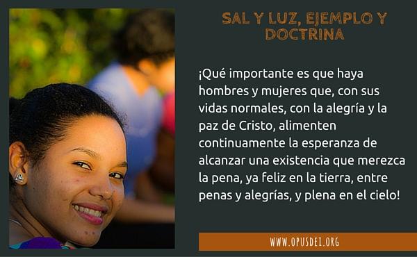 Sal y luz, ejemplo y doctrina
