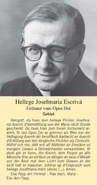 Prière à Saint Josémaria en luxembourgeois