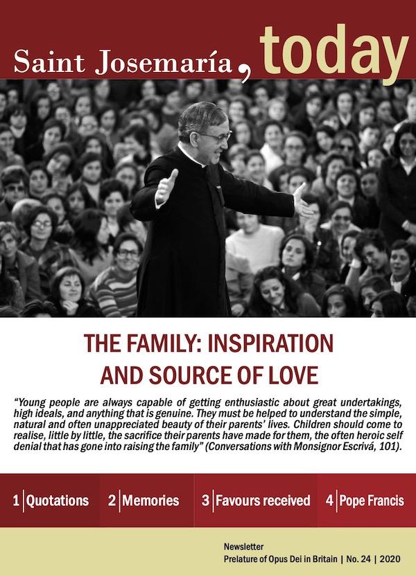 St Josemaria: Newsletter No. 24: On the Family