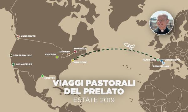 I prossimi viaggi pastorali del prelato