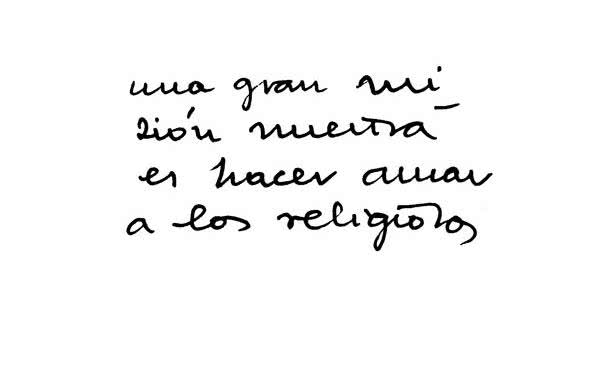 Amar os religiosos