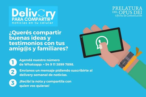 “Delivery para compartir”: recibí artículos, notas y videos en tu Whatsapp para enviarlo a tus amig@s