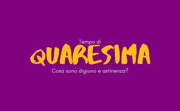 Digiuno e astinenza durante la Quaresima 2021 | Infografica