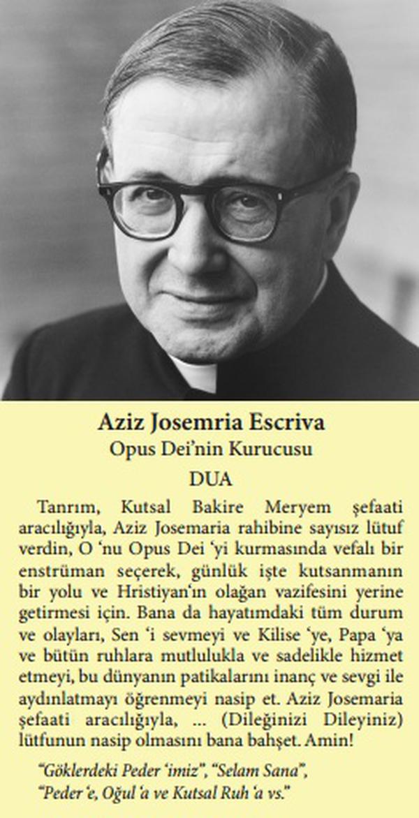 Oração de S. Josemaria em turco
