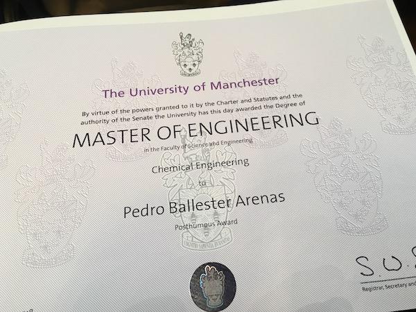 Pedro Ballester’s Graduation