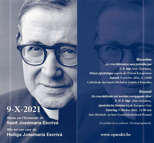 Opus Dei - Mis ter ere van de heilige Josemaría in Brussel