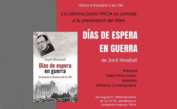 Opus Dei - Jordi Miralbell presenta un llibre sobre sant Josepmaria a Barcelona