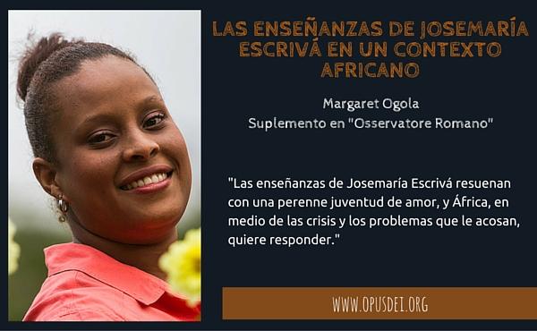 Las enseñanzas de Josemaría Escrivá en un contexto africano
