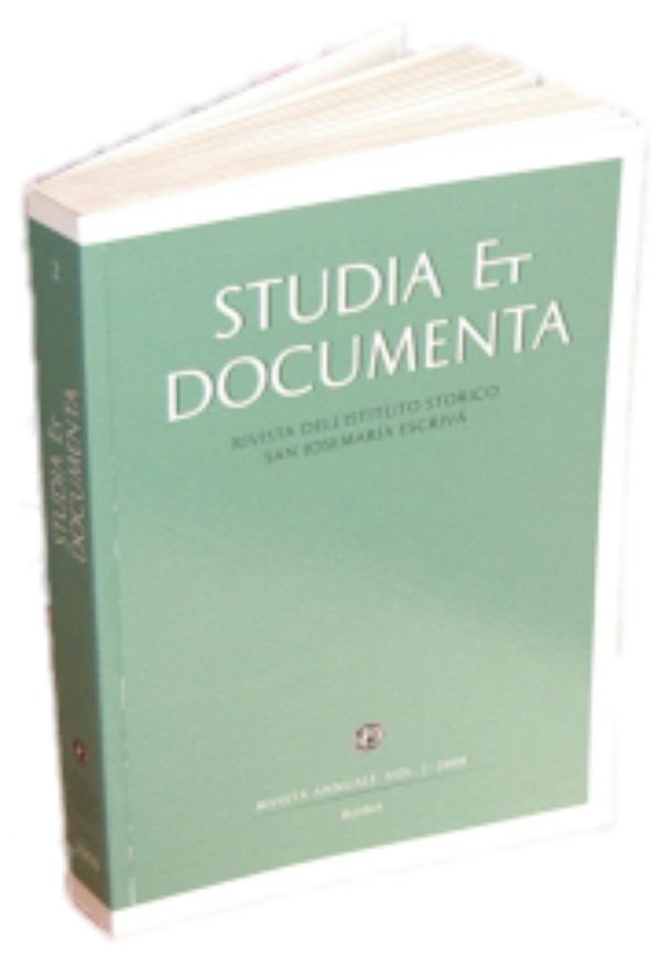 Más novedades sobre la historia del Opus Dei