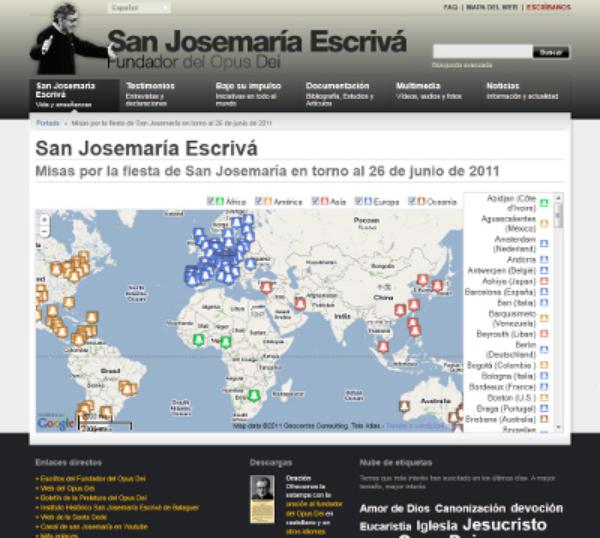 26 junio: Busque su Misa en Google Maps