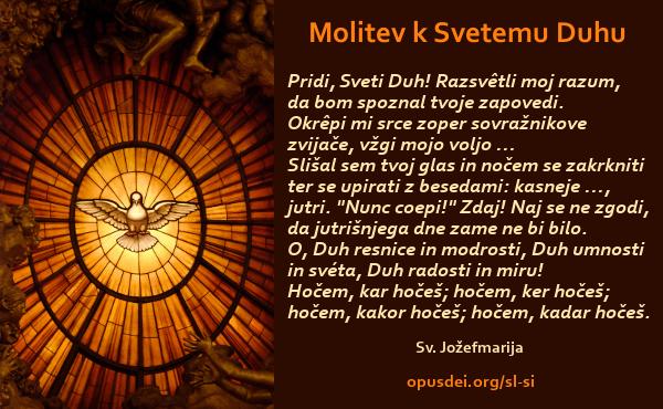 Molitev k Svetemu Duhu