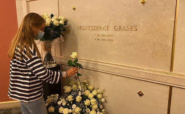 80 rosas blancas para Montse