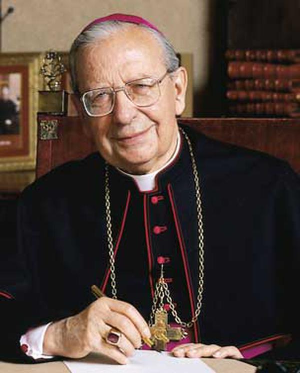 Mgr Xavier Echevarria, en la messe pour mgr Alvaro del Portillo. Rome, 17 mars 2008