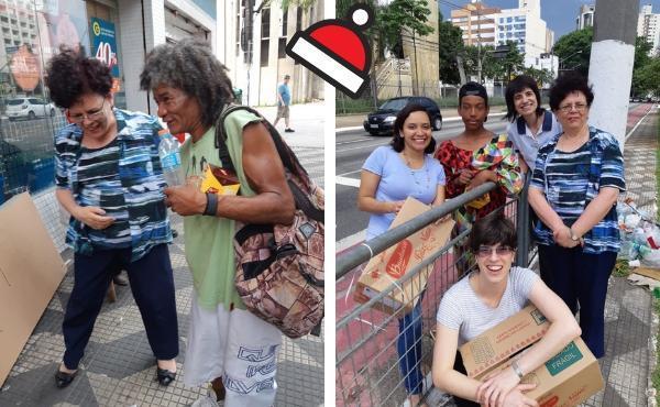Levar o encanto do Natal aos moradores de rua