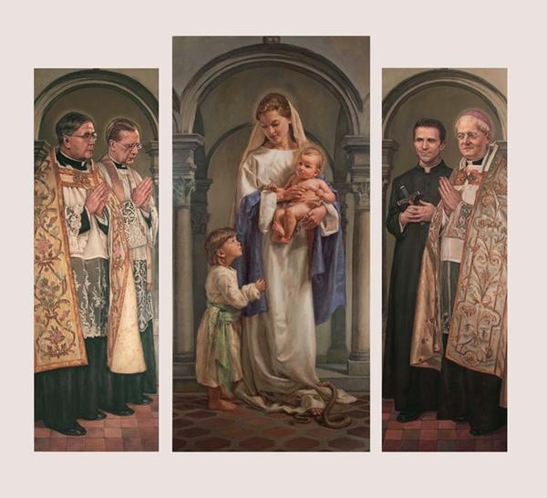 Dall'idea di un fedele un trittico in una chiesa di Livorno