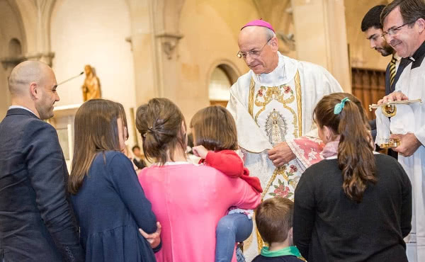 El día anterior, en la celebración de la misa en San Benito.