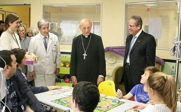 En la sala de Juegos Terapeuticos del Hospital Austral.