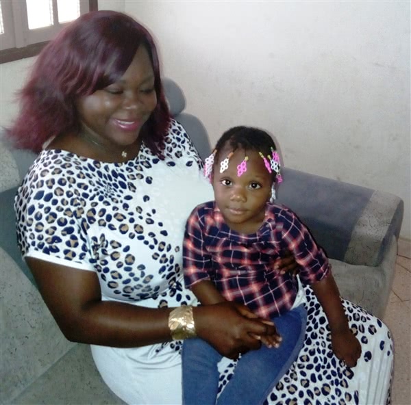 Avec sa fille Marie-Olivia