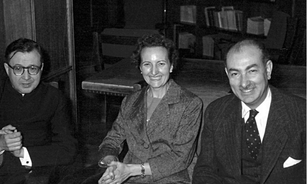 São Josemaria com Mariano Navarro Rubio e sua mulher, María Dolores Serrés, por ocasião de uma viagem a Roma, em 1958.