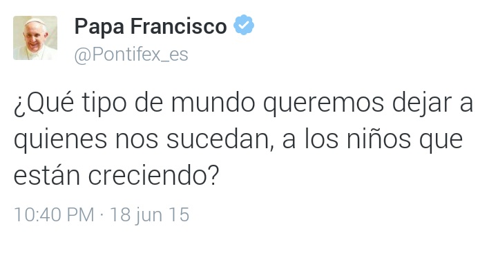 Opus Dei - El Papa Francisco presenta la #LaudatoSi en Twitter