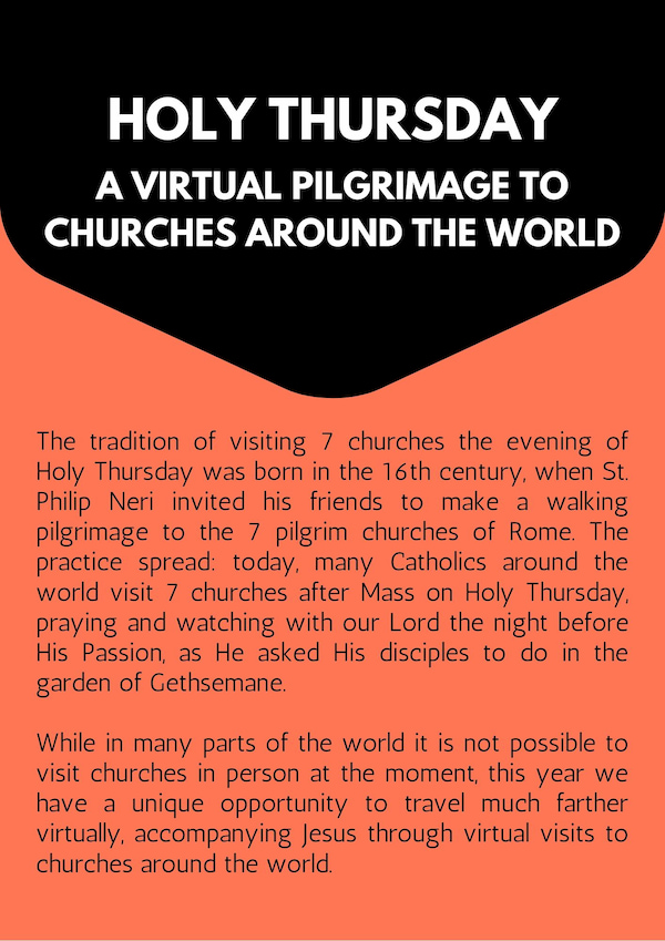 Make a Virtual Visit to 7 Churches #StayHome - Opus Dei