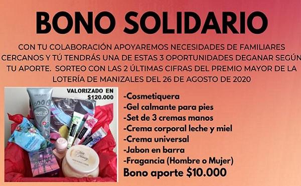 Bono solidario: una oportunidad de ser solidarios