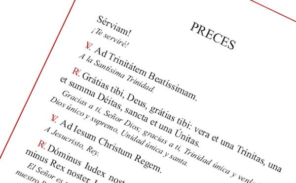 Las preces del Opus Dei