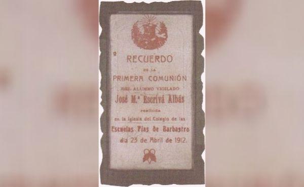 La prima Comunione di san Josemaría