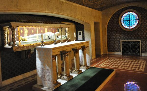 Un reliquiario di Guadalupe nella chiesa prelatizia