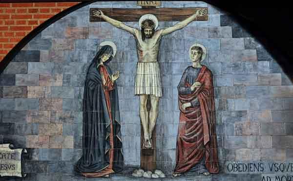 Jezus sterft aan het kruis