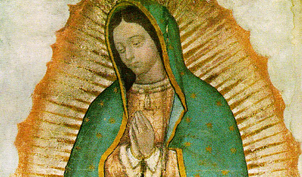 Davanti alla Madonna di Guadalupe