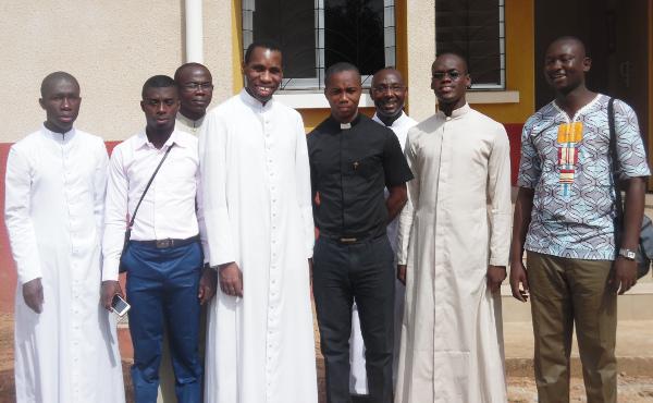 Con i seminaristi di Abidjan